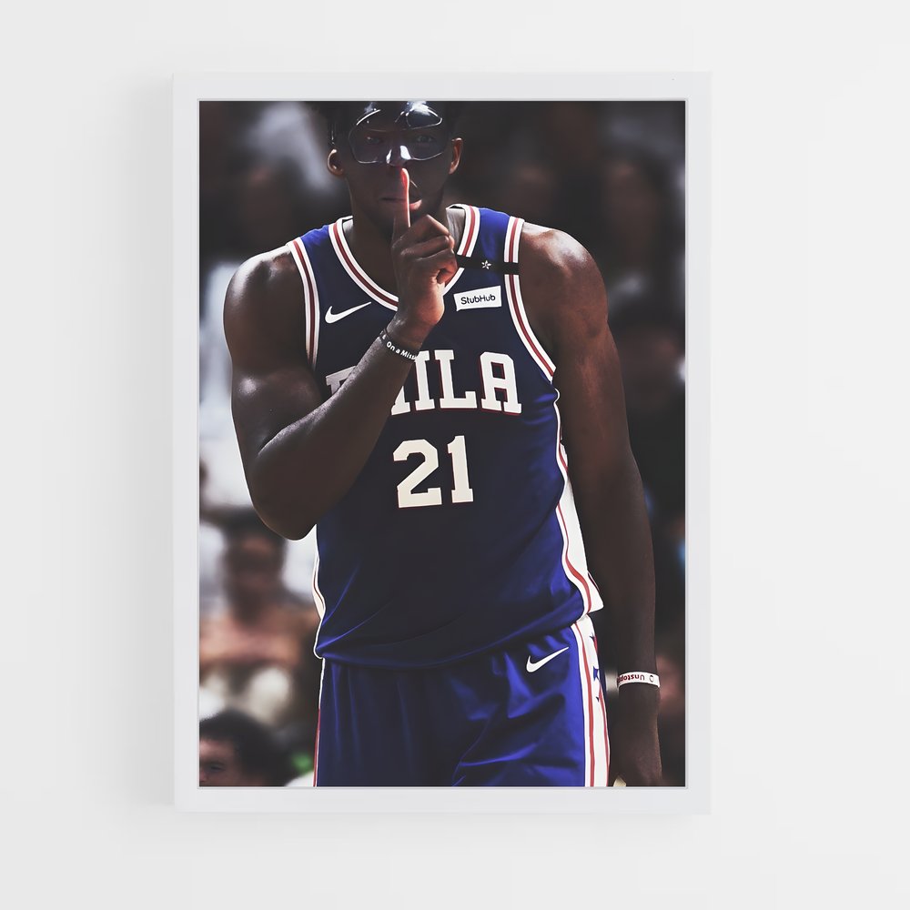 Poster Joel de embiid – affiche Basketball (vue 3)
